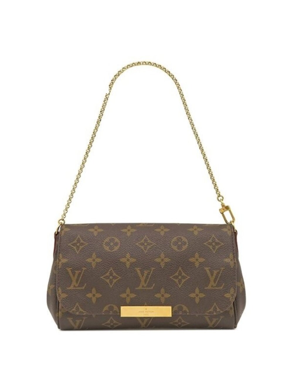 Louis Vuitton 2-Way Favorite PM Monogram Canvas Gold Brown